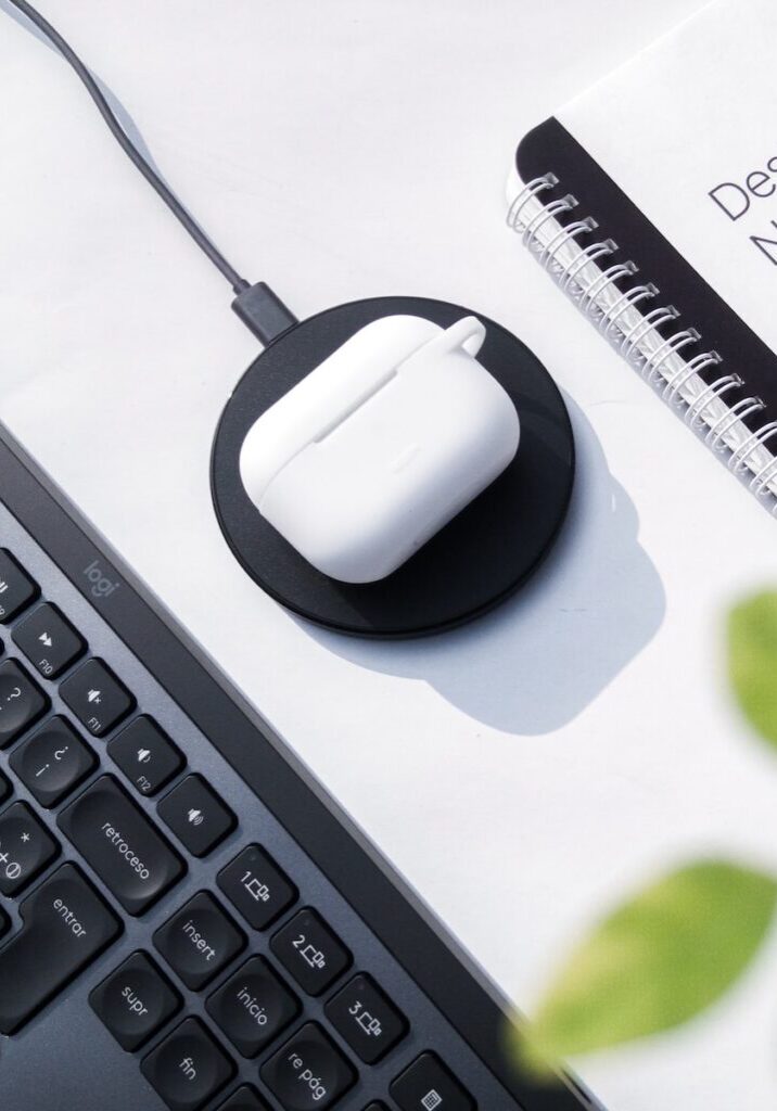 a computer mouse sitting on top of a keyboard